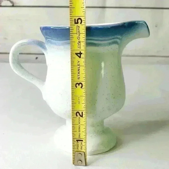 Mikasa Country Club CA500 10oz Creamer Pitcher White Blue Rim - Picture 5 of 6